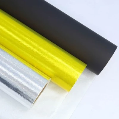 Tela de fibra de veire revestida e laminada